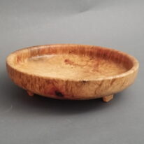 Tri-Foot Burl Platter by Robert Wilman at The Avenue Gallery, a contemporary fine art gallery in Victoria, BC, Canada.