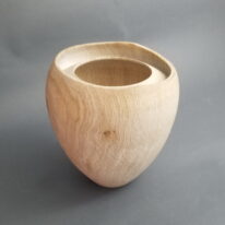 Double Rim Vase in Red Oak by Robert Wilman at The Avenue Gallery, a contemporary fine art gallery in Victoria, BC, Canada.