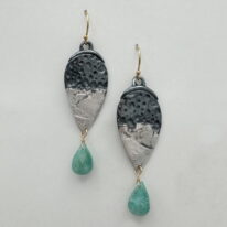 Dart Earrings with Amazonite by Air & Earth Design at The Avenue Gallery, a contemporary fine art gallery in Victoria, BC, Canada.