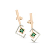 Green Tourmaline Earrings by Bayot Heer at The Avenue Gallery, a contemporary fine art gallery in Victoria, BC, Canada.