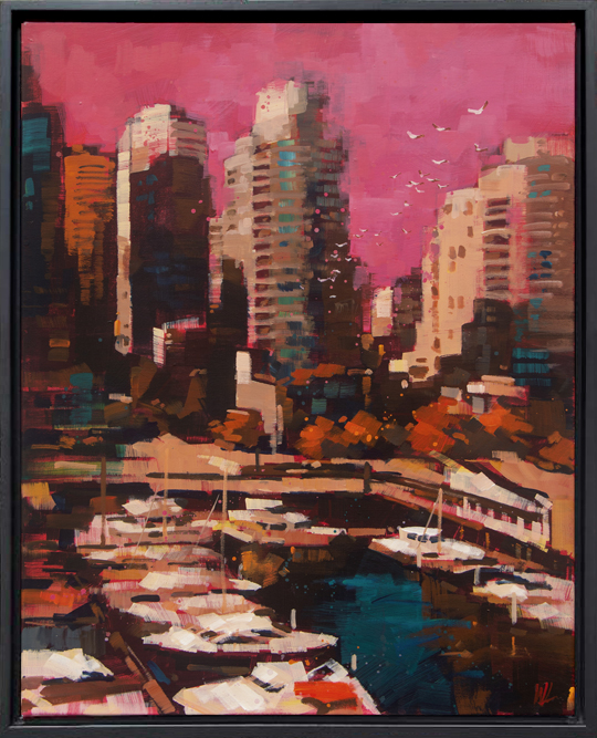 Lost in Memories by False Creek by William Liao at The Avenue Gallery, a contemporary fine art gallery in Victoria, BC, Canada.