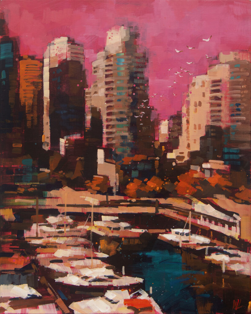 Lost in Memories by False Creek by William Liao at The Avenue Gallery, a contemporary fine art gallery in Victoria, BC, Canada.