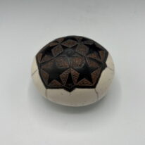 Naked Raku Shaker by Jan Lovewell at The Avenue Gallery, a contemporary fine art gallery in Victoria, BC, Canada.