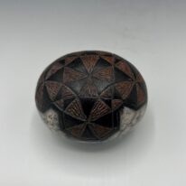 Naked Raku Shaker by Jan Lovewell at The Avenue Gallery, a contemporary fine art gallery in Victoria, BC, Canada.