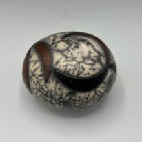 Naked Raku Shaker by Jan Lovewell at The Avenue Gallery, a contemporary fine art gallery in Victoria, BC, Canada.