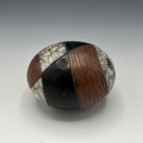 Naked Raku Shaker by Jan Lovewell at The Avenue Gallery, a contemporary fine art gallery in Victoria, BC, Canada.