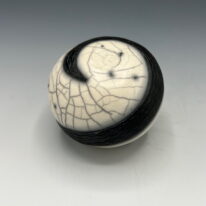 Naked Raku Shaker by Jan Lovewell at The Avenue Gallery, a contemporary fine art gallery in Victoria, BC, Canada.