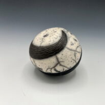 Naked Raku Shaker by Jan Lovewell at The Avenue Gallery, a contemporary fine art gallery in Victoria, BC, Canada.