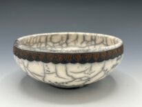 Naked Raku Bowl by Jan Lovewell at The Avenue Gallery, a contemporary fine art gallery in Victoria, BC, Canada.