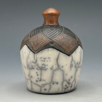Naked Raku Jar (Small) by Jan Lovewell at The Avenue Gallery, a contemporary fine art gallery in Victoria, BC, Canada.