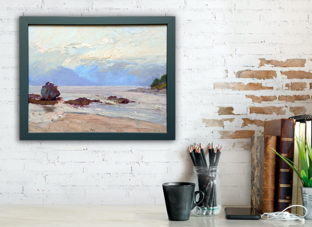 Tide and Silence, Gonzales Bay by Andrii Yendakov at The Avenue Gallery, a contemporary fine art gallery in Victoria, BC, Canada.