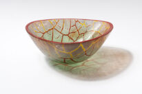 Green Wonky Bowl by Bob Leatherbarrow at The Avenue Gallery, a contemporary fine art gallery in Victoria, BC, Canada.