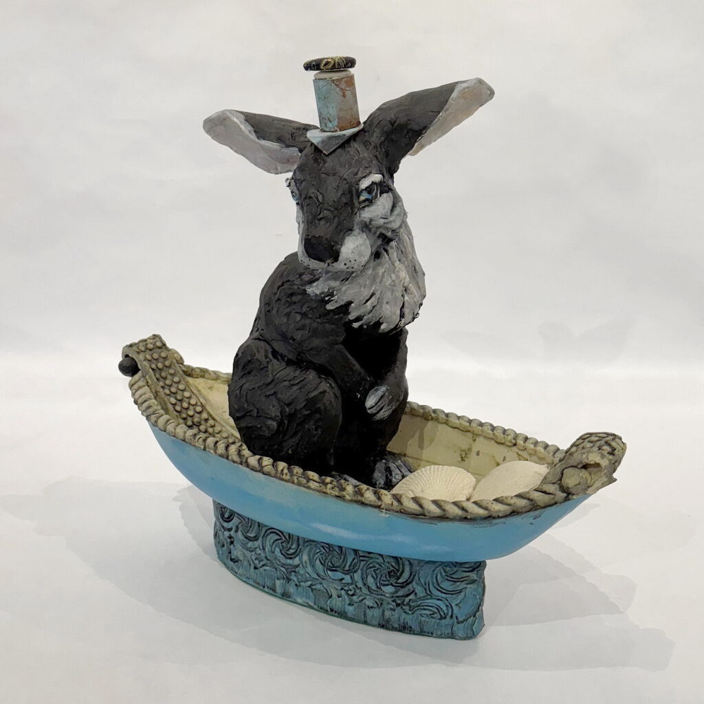 The Collector by Carolyn Houg at The Avenue Gallery, a contemporary fine art gallery in Victoria, BC, Canada.