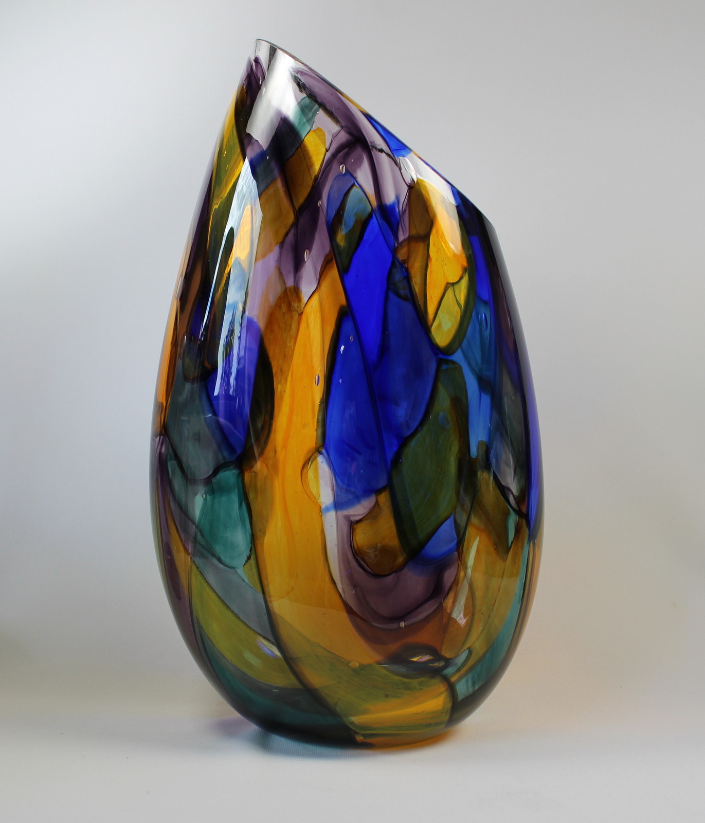 Stained Glass Vase by Guy Hollington at The Avenue Gallery, a contemporary fine art gallery in Victoria, BC, Canada.