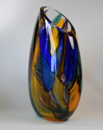 Stained Glass Vase by Guy Hollington at The Avenue Gallery, a contemporary fine art gallery in Victoria, BC, Canada.