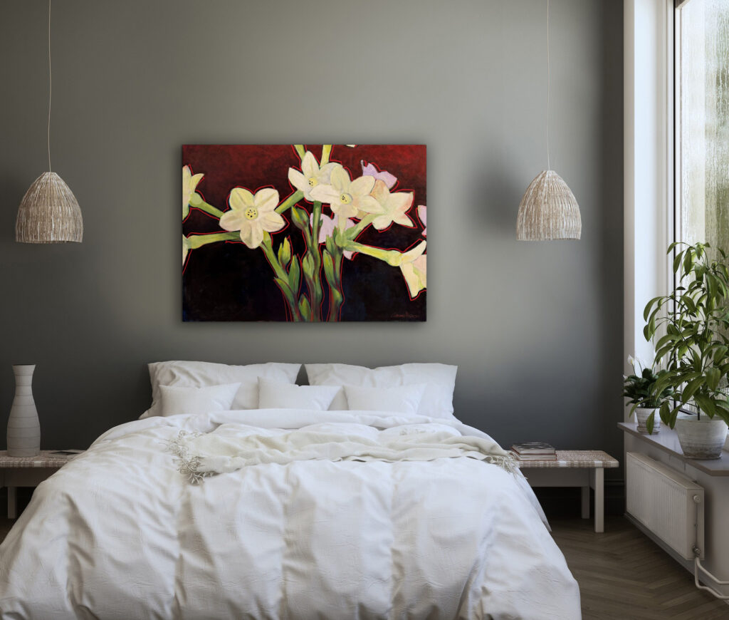 The Magic Red Line by Corre Alice at The Avenue Gallery, a contemporary fine art gallery in Victoria, BC, Canada.