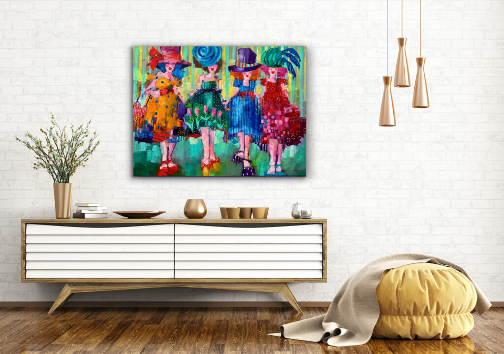 Secrets to Sassy by Angela Morgan at The Avenue Gallery, a contemporary fine art gallery in Victoria, BC, Canada.