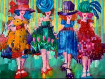 Secrets to Sassy by Angela Morgan at The Avenue Gallery, a contemporary fine art gallery in Victoria, BC, Canada.