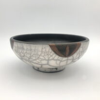 Naked Raku Bowl by Jan Lovewell at The Avenue Gallery, a contemporary fine art gallery in Victoria, BC, Canada.