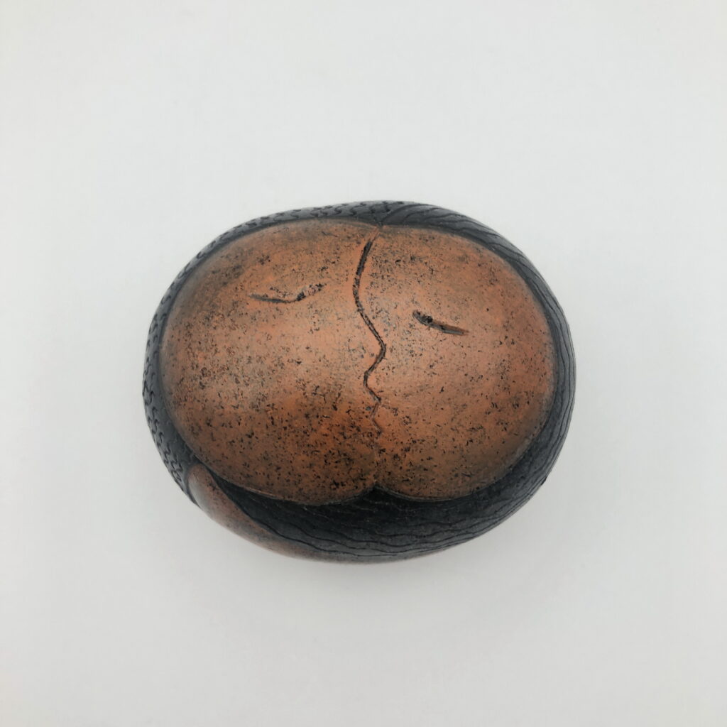 Naked Raku Shaker by Jan Lovewell at The Avenue Gallery, a contemporary fine art gallery in Victoria, BC, Canada.