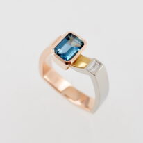 Aquamarine & Diamond Ring by Bayot Heer at The Avenue Gallery, a contemporary fine art gallery in Victoria, BC, Canada.