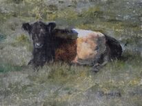 Calf Resting by Tanya Bone at The Avenue Gallery, a contemporary fine art gallery in Victoria, BC, Canada.