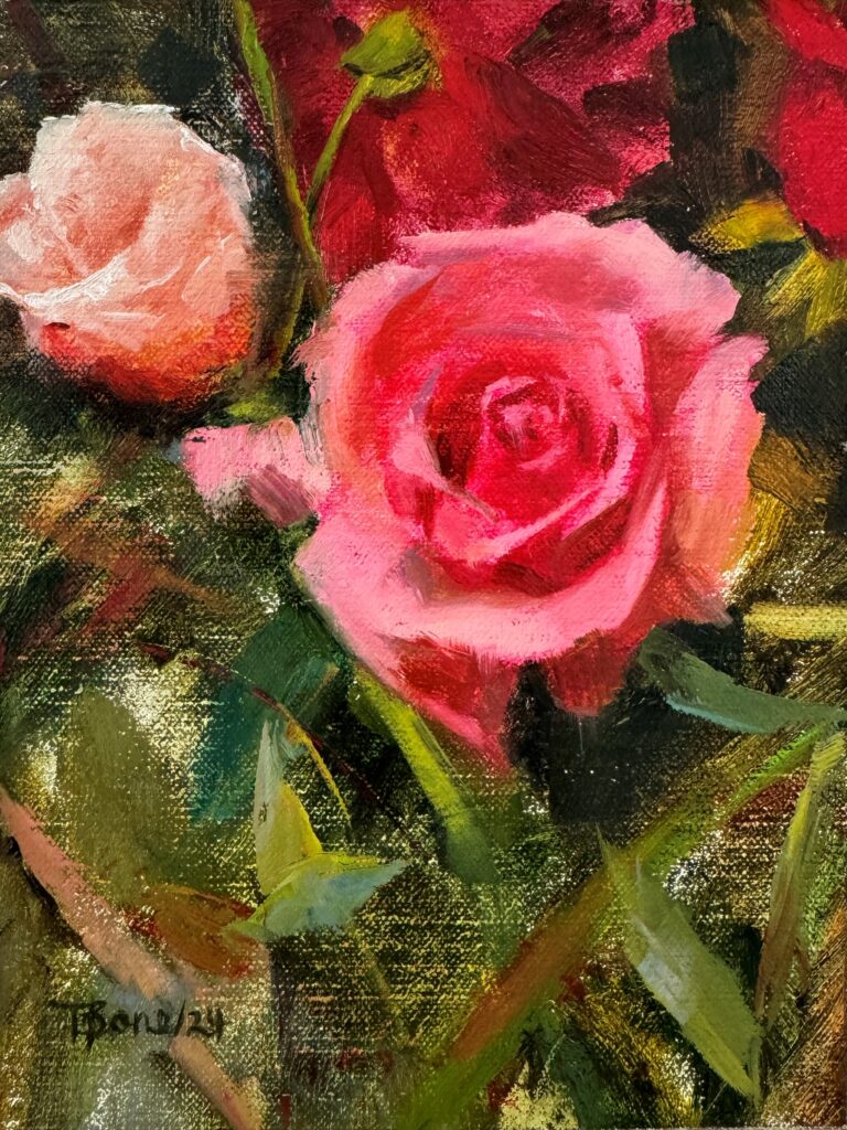 Rose Study by Tanya Bone at The Avenue Gallery, a contemporary fine art gallery in Victoria, BC, Canada.