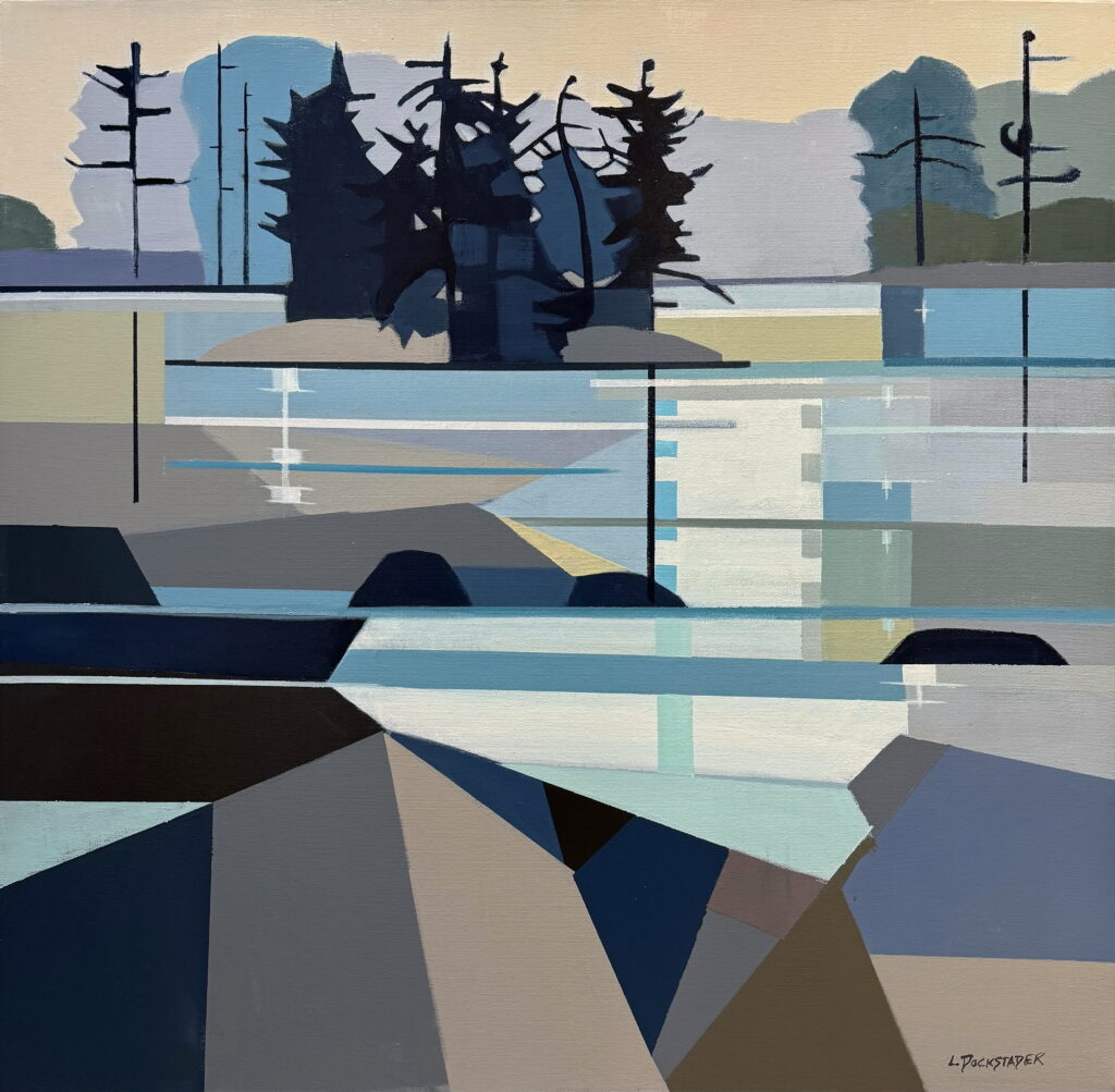 Bands of Blue Ucluelet by Lorna Dockstader at The Avenue Gallery, a contemporary fine art gallery in Victoria, BC, Canada.