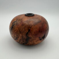Arbutus Burl Hollow Form by Robert Wilman at The Avenue Gallery, a contemporary fine art gallery in Victoria, BC, Canada.