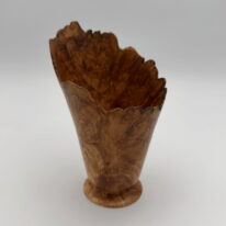 Big Leaf Maple Burl Natural Edge Vase Form by Robert Wilman at The Avenue Gallery, a contemporary fine art gallery in Victoria, BC, Canada.