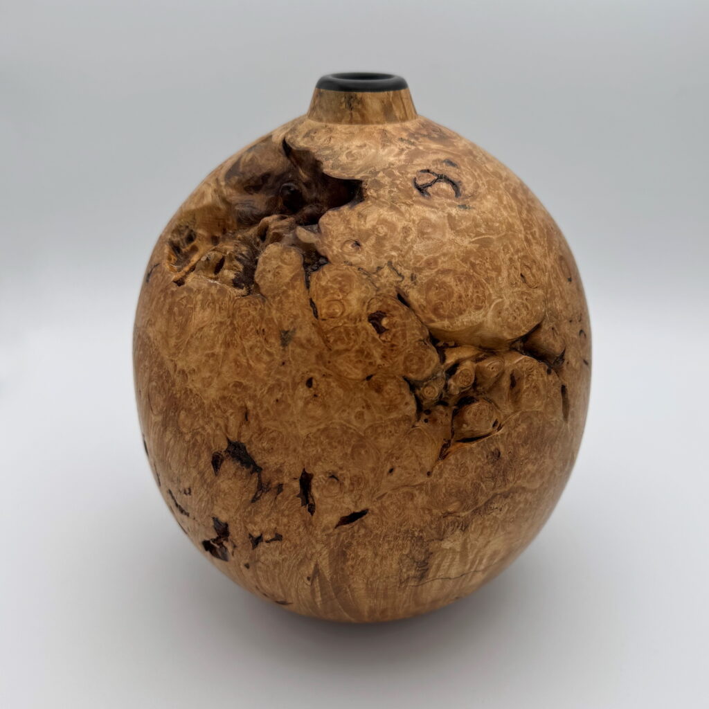 Big Leaf Maple Burl Hollow Form by Robert Wilman at The Avenue Gallery, a contemporary fine art gallery in Victoria, BC, Canada.