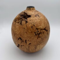 Big Leaf Maple Burl Hollow Form by Robert Wilman at The Avenue Gallery, a contemporary fine art gallery in Victoria, BC, Canada.