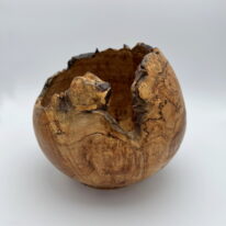 Big Leaf Maple Burl Hollow Form by Robert Wilman at The Avenue Gallery, a contemporary fine art gallery in Victoria, BC, Canada.