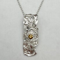 Rapids Pendant with Citrine by A & R Jewellery at The Avenue Gallery, a contemporary fine art gallery in Victoria, BC, Canada.