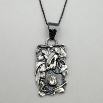 Rapids Pendant with White Topaz by A & R Jewellery at The Avenue Gallery, a contemporary fine art gallery in Victoria, BC, Canada.