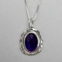 Wax Seal Pendant with Amethyst by A & R Jewellery at The Avenue Gallery, a contemporary fine art gallery in Victoria, BC, Canada.