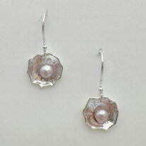 Blossoms Earrings with Pink Pearls by A & R Jewellery at The Avenue Gallery, a contemporary fine at gallery in Victoria, BC, Canada.