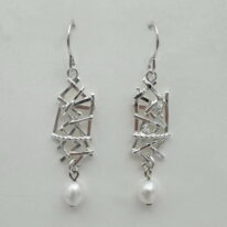 Twigs Earrings with Pearls by A & R Jewellery at The Avenue Gallery, a contemporary fine art gallery in Victoria, BC, Canada.
