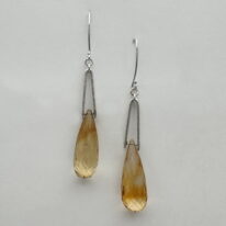 V-Bail Earrings with Citrine by A & R Jewellery at The Avenue Gallery, a contemporary fine art gallery in Victoria, BC, Canada.