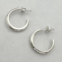 OneFooter Hoop Earrings (Small) by Dorothée Rosen at The Avenue Gallery, a contemporary fine art gallery in Victoria, BC, Canada.