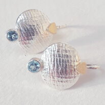 Blue Topaz Earrings by Andrea Roberts at The Avenue Gallery, a contemporary fine art gallery in Victoria, BC, Canada.