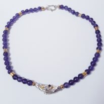 Purple Reign Necklace by Andrea Roberts at The Avenue Gallery, a contemporary fine art gallery in Victoria, BC, Canada.