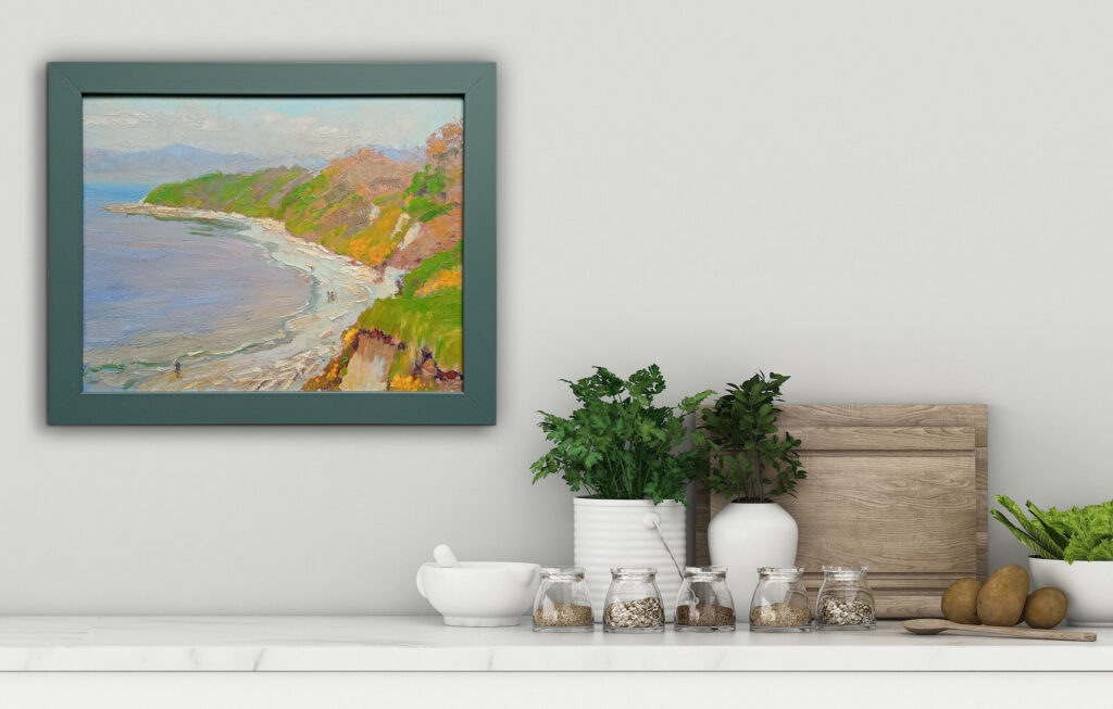 Stroll by the Sea by Andrii Yendakov at The Avenue Gallery, a contemporary fine art gallery in Victoria, BC, Canada.