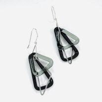 Geometric Earrings (Black) by Minori Takagi at The Avenue Gallery, a contemporary fine art gallery in Victoria, BC, Canada.