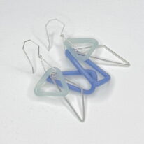 Geometric Earrings (Blue) by Minori Takagi at The Avenue Gallery, a contemporary fine art gallery in Victoria, BC, Canada.