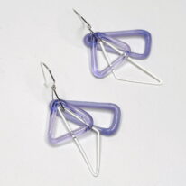 Geometric Earrings (Purple) by Minori Takagi at The Avenue Gallery, a contemporary fine art gallery in Victoria, BC, Canada.