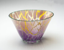 Lilac Wonky Egg Bowl by Bob Leatherbarrow at The Avenue Gallery, a contemporary fine art gallery in Victoria, BC, Canada.