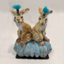 Party Hats by Carolyn Houg at The Avenue Gallery, a contemporary fine art gallery in Victoria, BC, Canada.