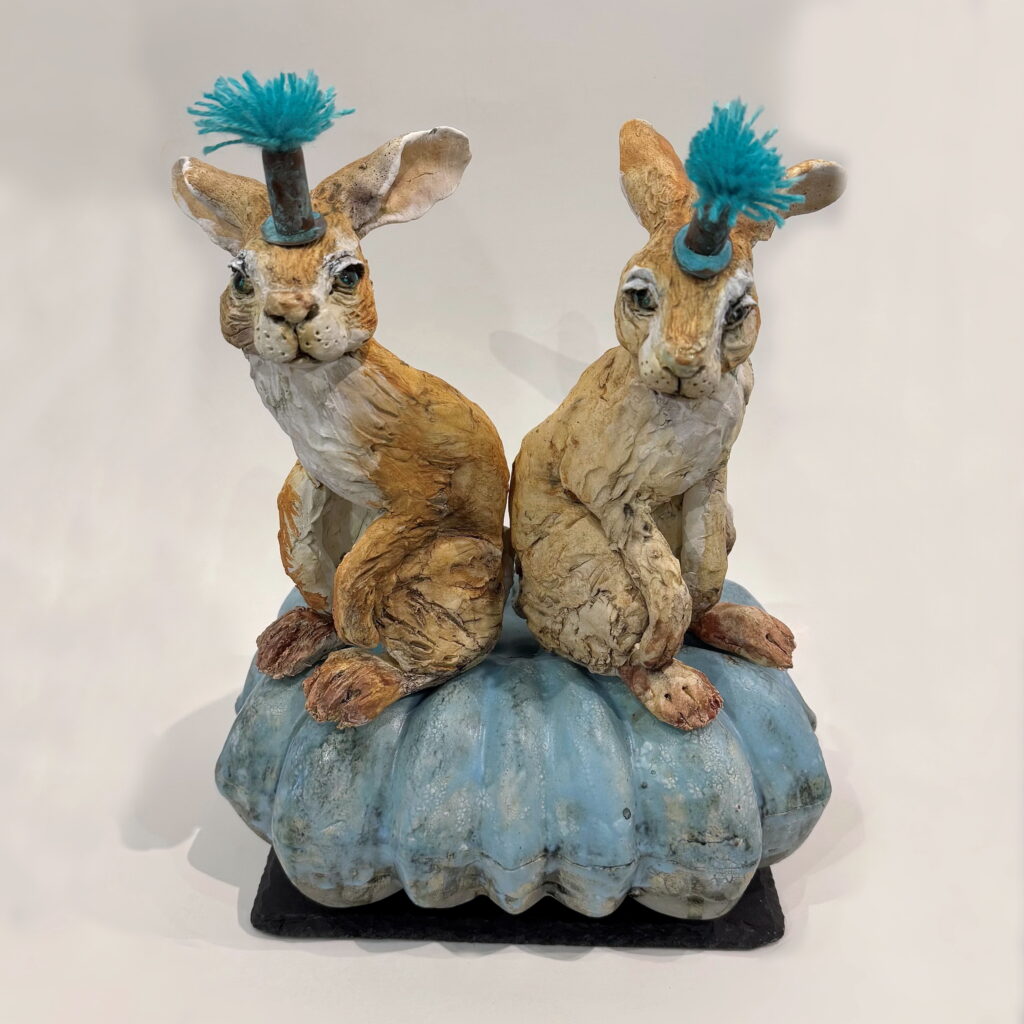Party Hats by Carolyn Houg at The Avenue Gallery, a contemporary fine art gallery in Victoria, BC, Canada.