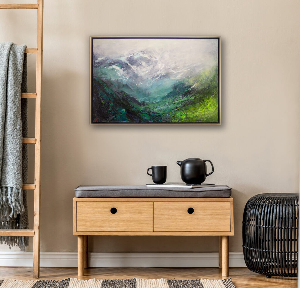 Mountain Veil by William Liao at The Avenue Gallery, a contemporary fine art gallery in Victoria, BC, Canada.